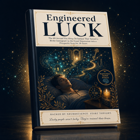Engineered Luck — The 60-Second Pre-Sleep Protocol to Reprogram Your Brain's Opportunity Filter
